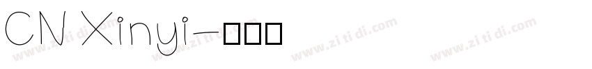 CN Xinyi字体转换